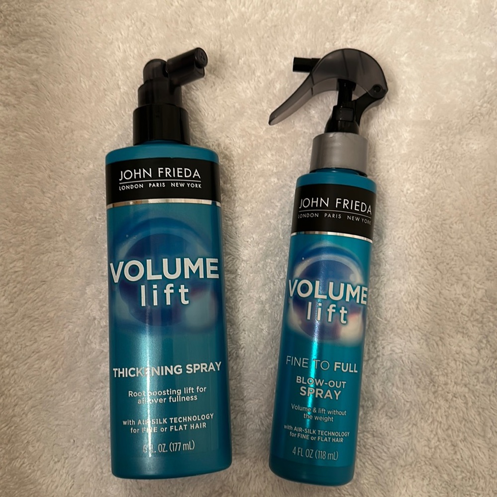 Volume lift thickening spray AND blow out spray never used